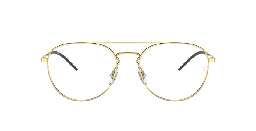 Lunettes de vue 0RX6414 dorée - Vue de face