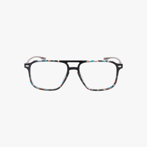 Lunettes de vue homme MAGIC245 écaille bleu/bleu Vue de face