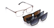 LUNETTES DE VUE homme MAGIC 104 marron/argenté - Vue de face