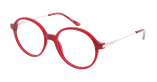 Lunettes de vue femme EMILY rouge - Vue de face