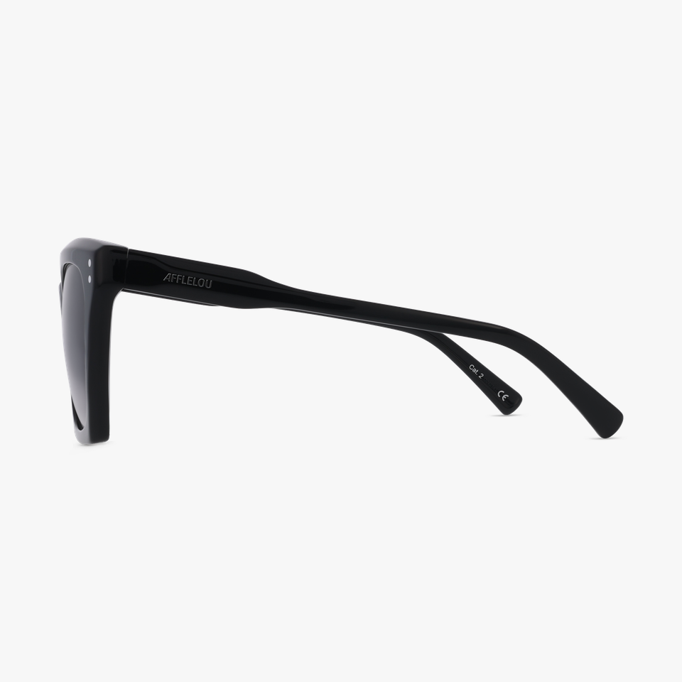 Lunettes de soleil femme ELEGANTE noir - Vue de face
