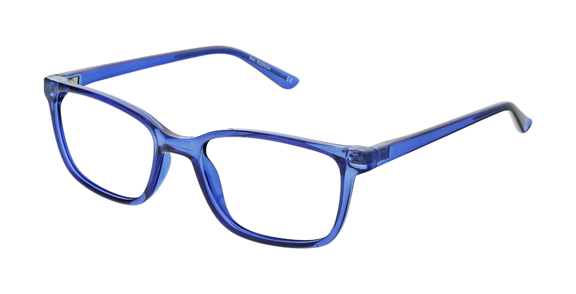 Lunettes de vue enfant RZERO24 bleu cristal/noir - Vue de face