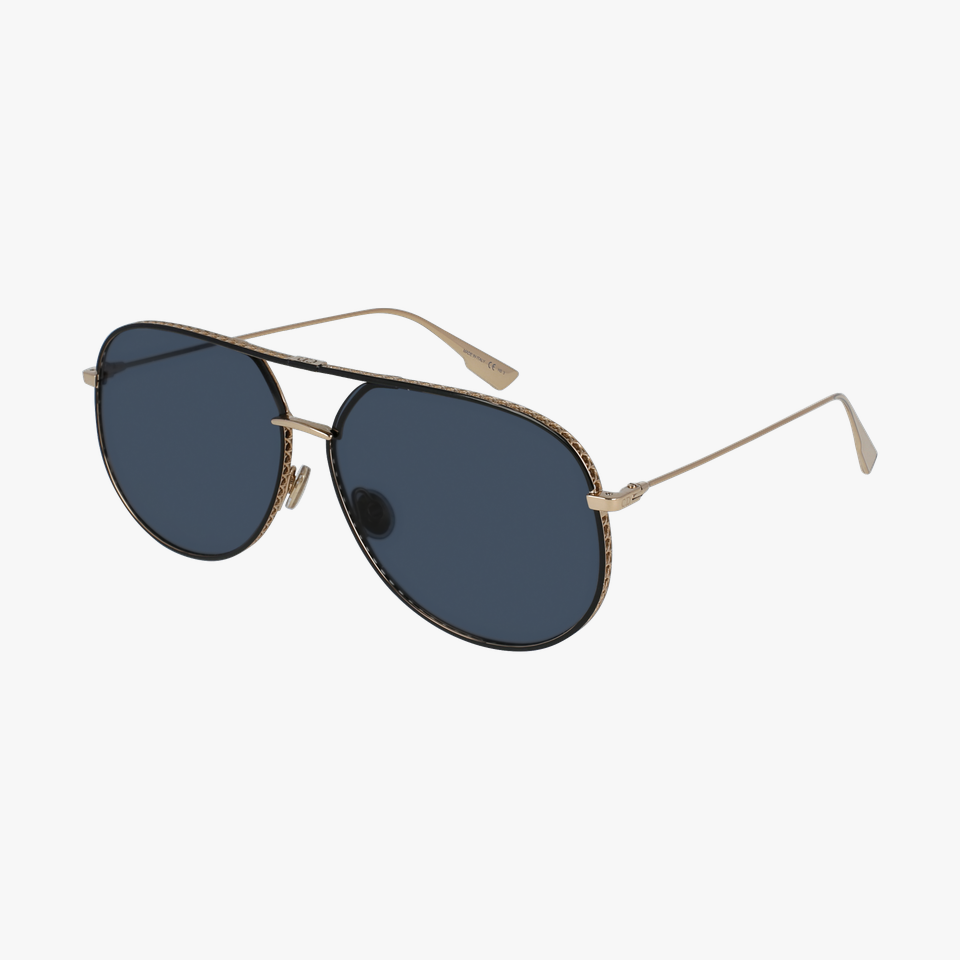 Lunettes de soleil femme DIORBYDIOR noir/dorée - Vue de 3/4