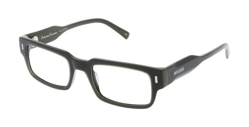 Lunettes de vue homme CARACTÈRES AMBITIEUX vert - Vue de face