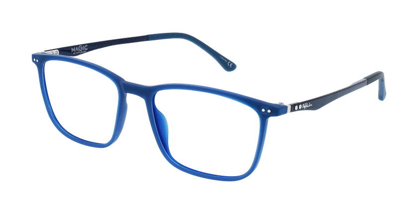 LUNETTES DE VUE homme MAGIC 124 CARBONE bleu/bleu / noir - Vue de face