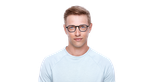 Lunettes de vue homme MAGIC260 bleu - Vue de face