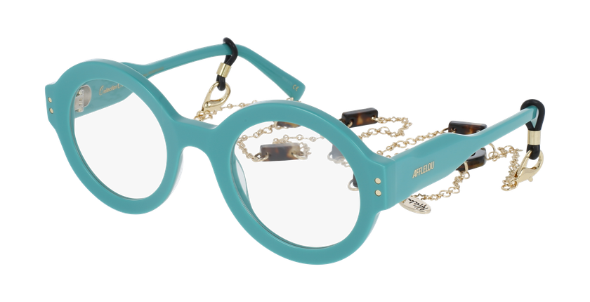 Lunettes de vue femme CARACTÈRES PERSPICACE vert - Vue de face