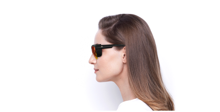 LUNETTES DE SOLEIL Skyview noir/gris - Vue de côté