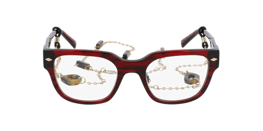 LUNETTES DE VUE femme AUDACIEUSE rouge marbré