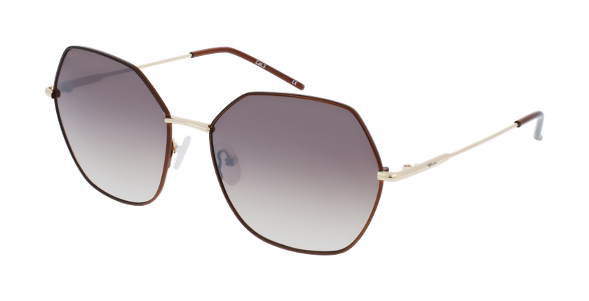 LUNETTES DE SOLEIL femme SABINA marron/noir - Vue de face