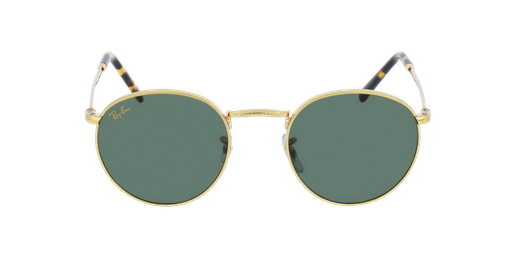 LUNETTES DE SOLEIL NEW ROUND doré Vue de face