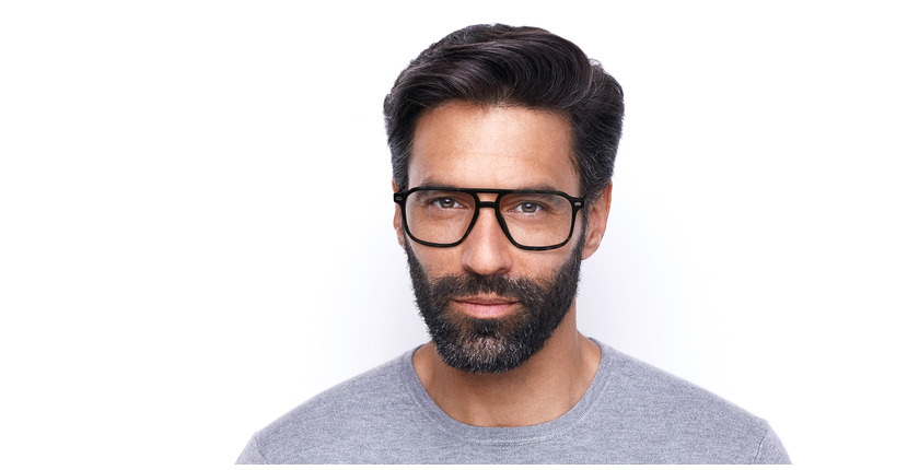 Lunettes de vue homme MAGIC245 écaille bleu/bleu - Vue de face