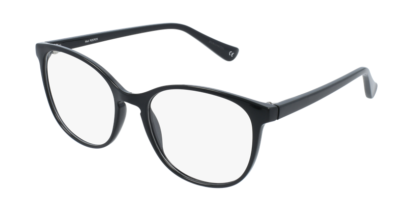 Lunettes de vue femme RZERO5 noir - Vue de 3/4