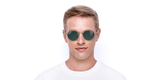 LUNETTES DE SOLEIL homme SPL971 doré - Vue de face