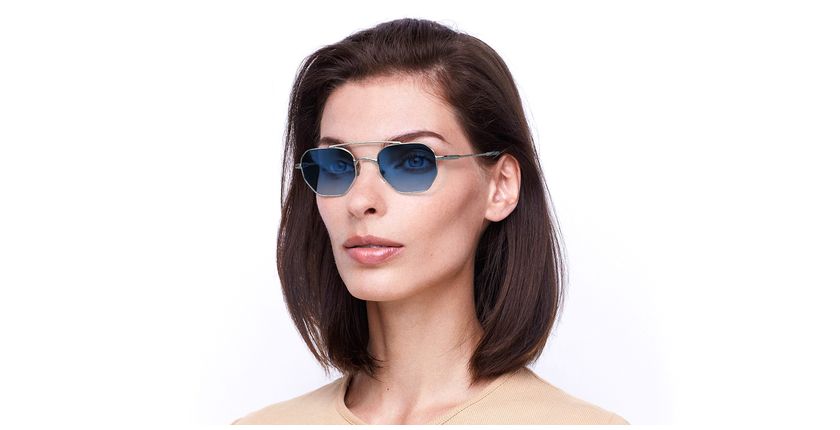 LUNETTES DE SOLEIL CERVIN argenté - Vue de face