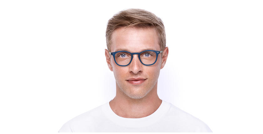 LUNETTES DE VUE BLUE BLOCK 1 MIXTE bleu - Vue de face