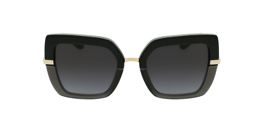 LUNETTES DE SOLEIL femme 0DG4373 noir/doré Vue de face