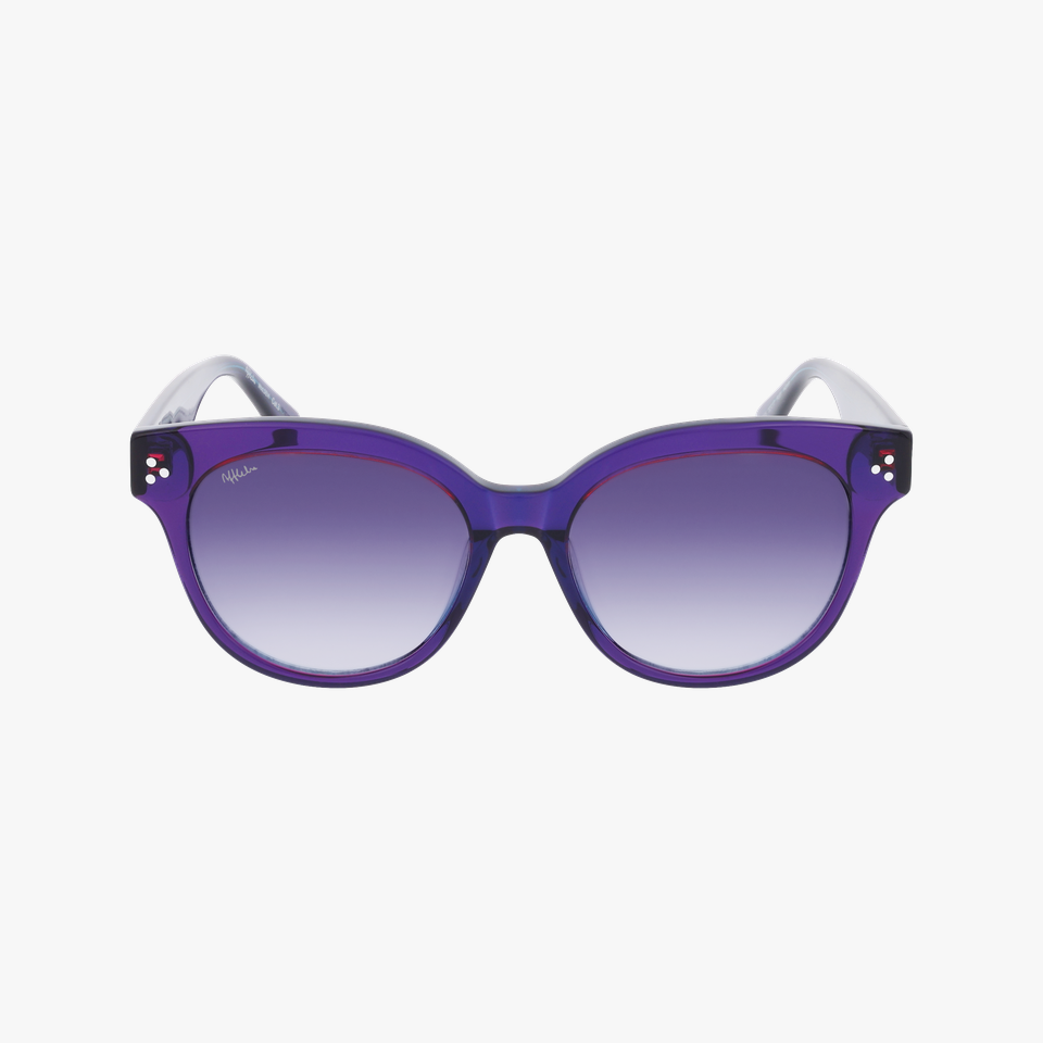 Lunettes de soleil femme DEVI violet - Vue de face