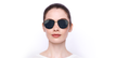 LUNETTES DE SOLEIL femme DIORMONSIEUR3 écaille/argenté - Vue de face