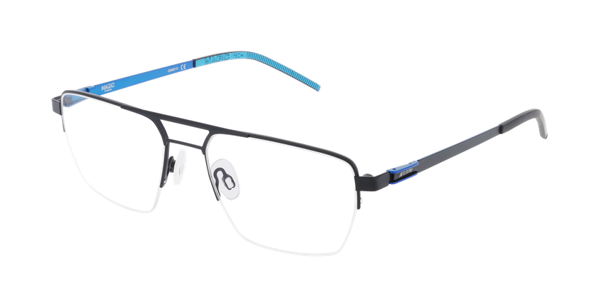 Lunettes de vue homme MAGIC275 noir/bleu - Vue de face