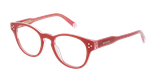 Lunettes de vue femme CARACTÈRES PIPLETTE rose - Vue de face