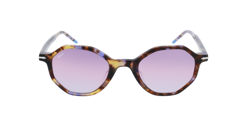 LUNETTES DE SOLEIL femme JUSSY écaille/violet - Vue de face