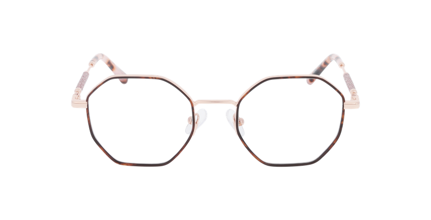 Lunettes de vue femme MAGIC194 écaille/rouge - Vue de face