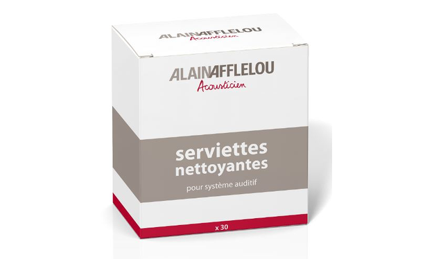 30 mini-serviettes nettoyantes - Vue de face