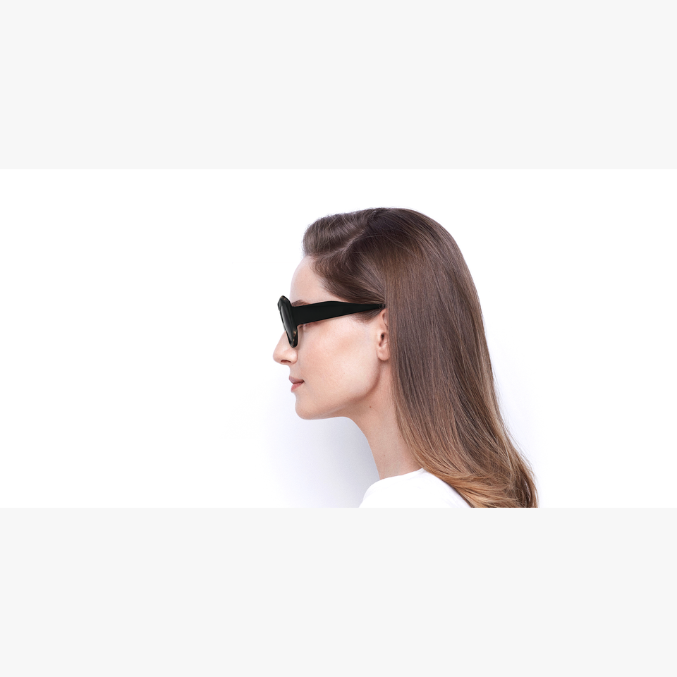 Lunettes de soleil femme GABRIELLA 6738 noir/écaille - Vue de face