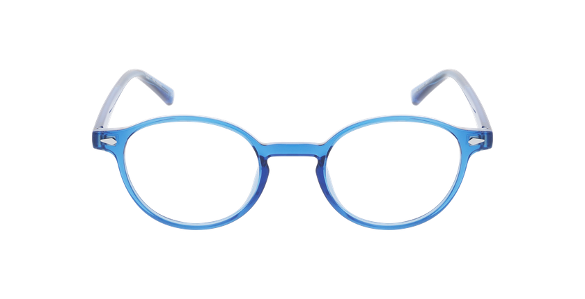 Lunettes de vue homme HARVEY bleu - Vue de face