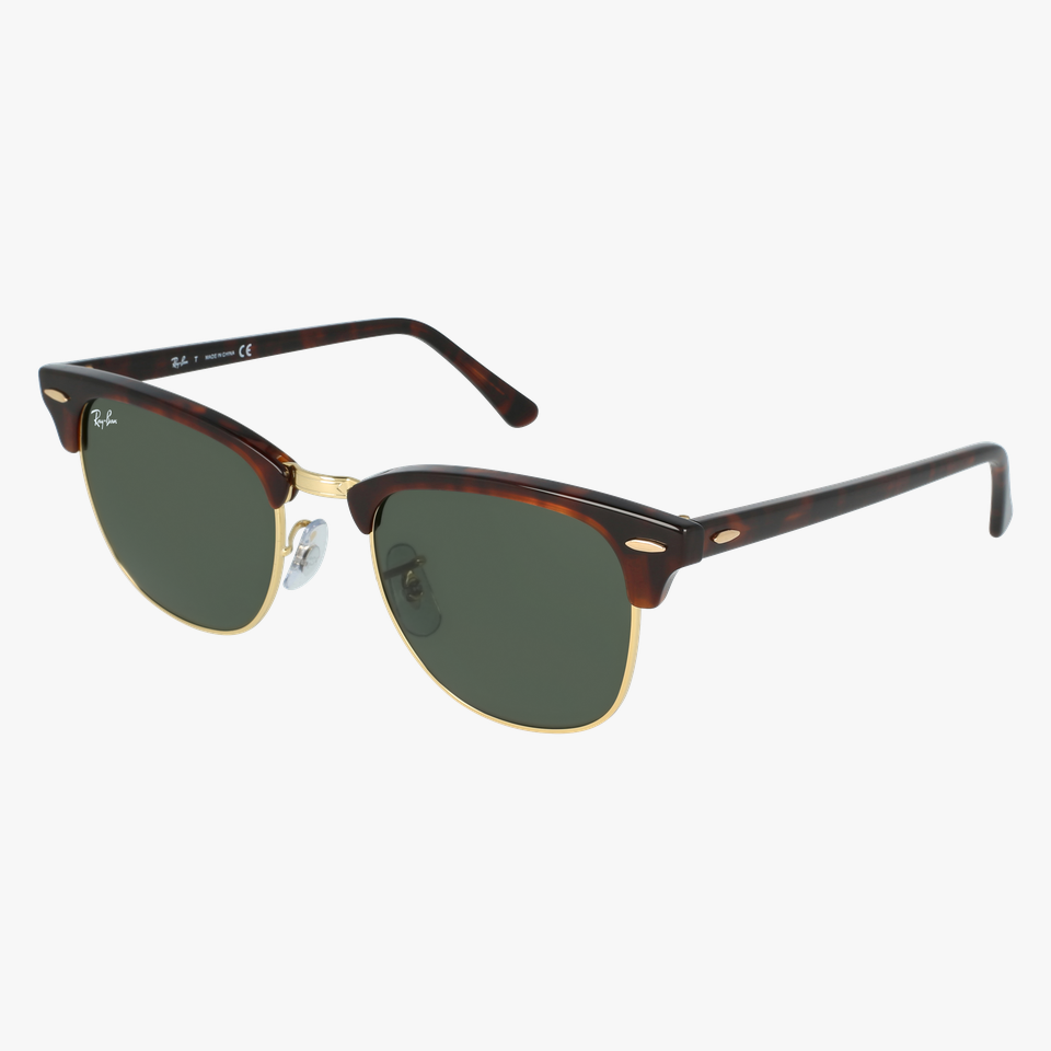 Lunettes de soleil CLUBMASTER dorée - Vue de 3/4