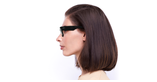 Lunettes de vue MEGA WAYFARER RX0840V noir - Vue de face