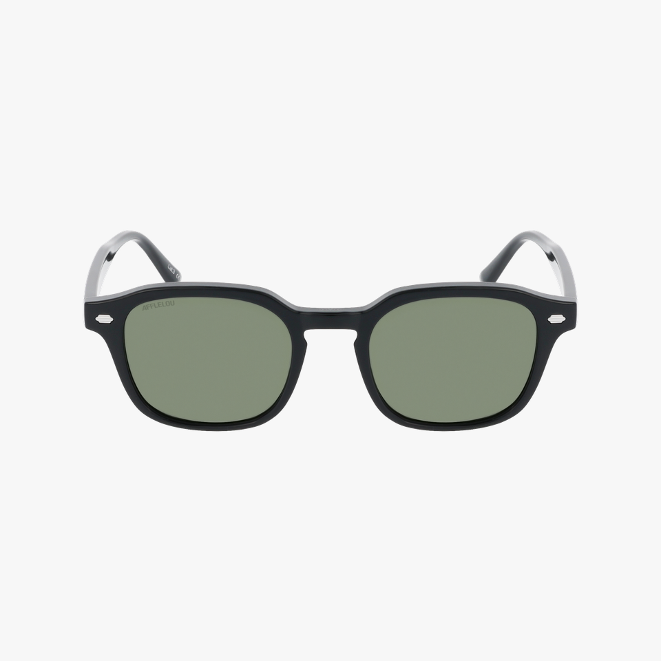 Lunettes de soleil homme NEVADA noir - Vue de face