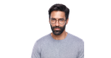 Lunettes de vue homme RZERO38 noir/gris - Vue de face