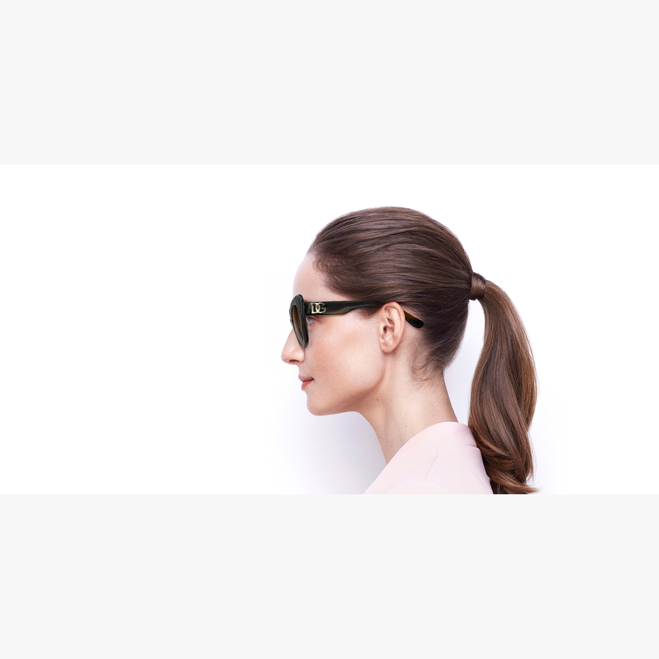 Lunettes de soleil femme 0DG4405 écaille - Vue de côté