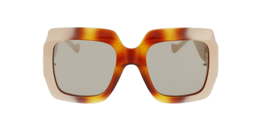 LUNETTES DE SOLEIL femme GG1022S beige/écaille Vue de face