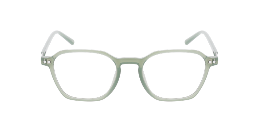 Lunettes de vue homme CLAUDIO vert - Vue de face