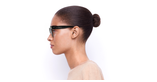 LUNETTES DE SOLEIL femme IM 0073/S noir/bleu - Vue de côté