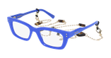 Lunettes de vue femme CARACTÈRES CRÉATIVE bleu - Vue de face