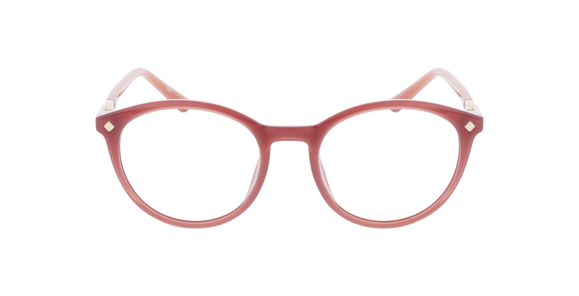 Lunettes de vue femme MAGIC257 rose/dorée - Vue de face