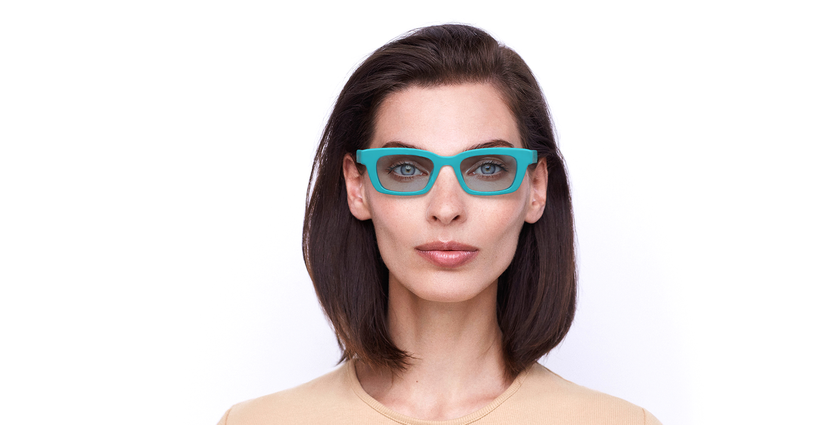 LUNETTES DE SOLEIL femme MONTGOMERY bleu - Vue de face
