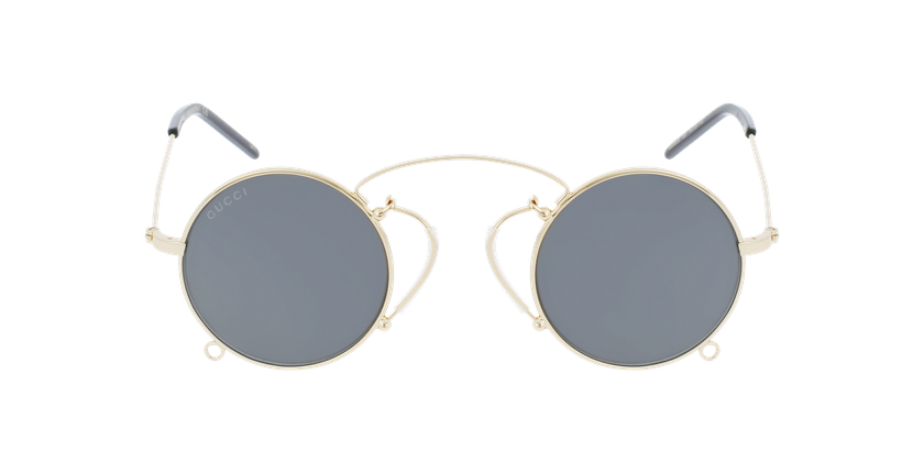 LUNETTES DE SOLEIL femme GG0991S doré/gris - Vue de face