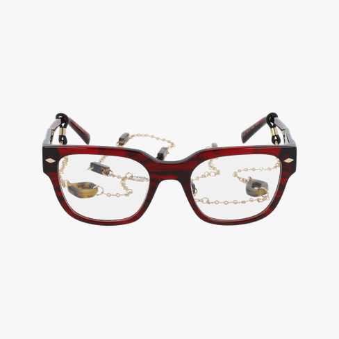 Lunettes de vue femme CARACTÈRES AUDACIEUSE rouge marbré