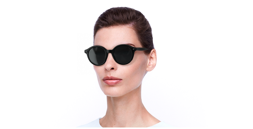LUNETTES DE SOLEIL femme BA5001S noir - vue de 3/4