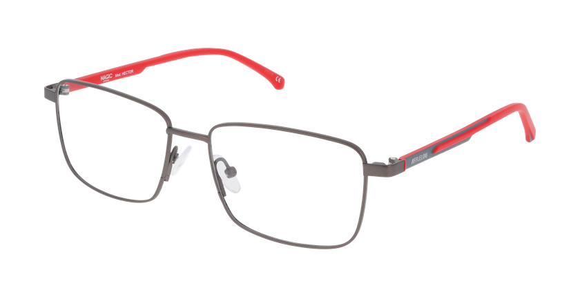 Lunettes de vue homme HECTOR gun - Vue de face