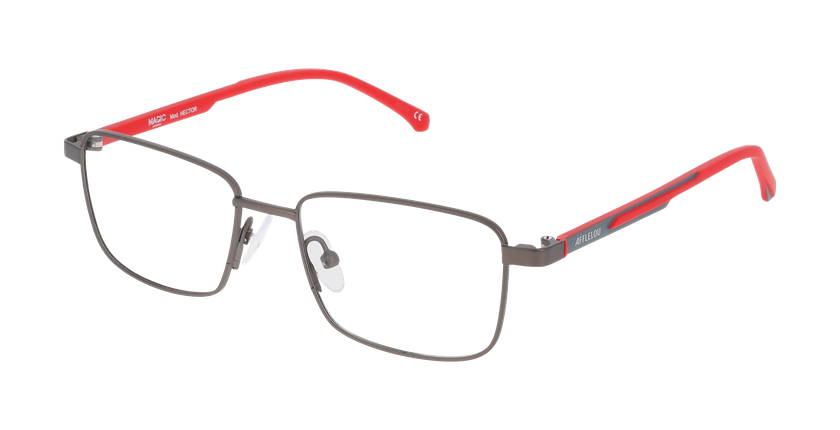Lunettes de vue homme HECTOR gun - Vue de face