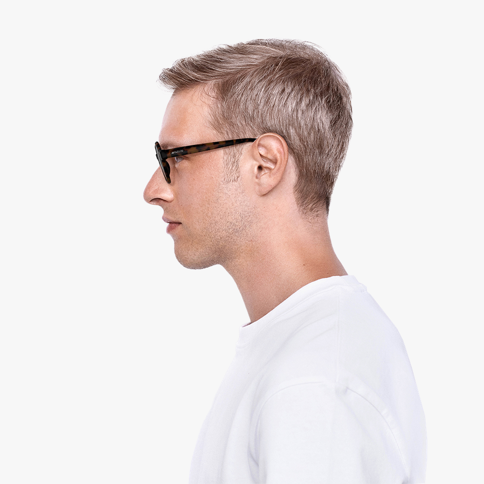 Lunettes de soleil PHILO écaille - Vue de face