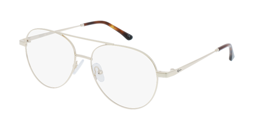 LUNETTES DE VUE homme MAGIC MAVERICK doré/noir - barre métallique - Vue de face