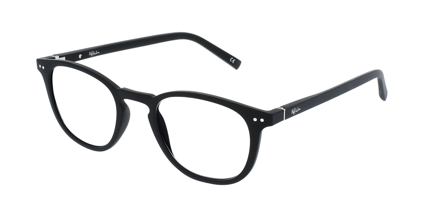 LUNETTES DE VUE FORTY anti-lumière bleue Noire noir/noir - vue de 3/4
