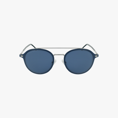 Lunettes de soleil homme 1179S argenté/bleu Vue de face